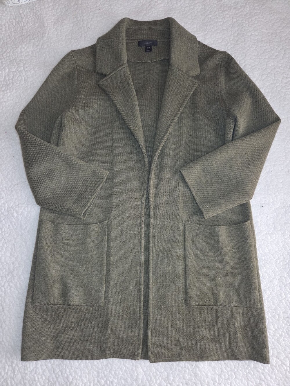 JCrew Long Open Cardigan XS Petite
